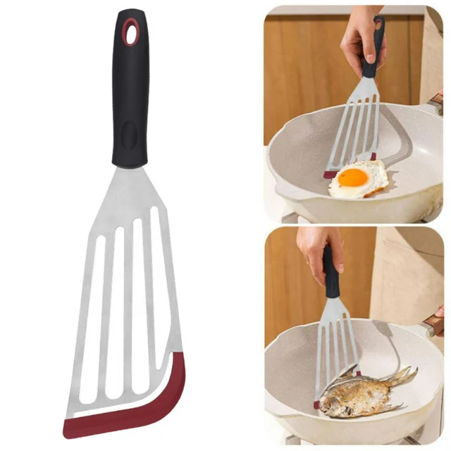 Non-Stick Silicone Turner Spatula Set Heat-Resistant Flexible Turner  Spatula Egg Pancake Flipper Stainless Steel Cooking Utensil - AliExpress