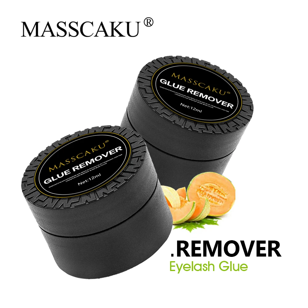

MASSCAKU Eyelash Glue Cleaner Zero Stimulation Eyelashes Extension Fragrancy Smell Cream Glue Remover Makeup Tools