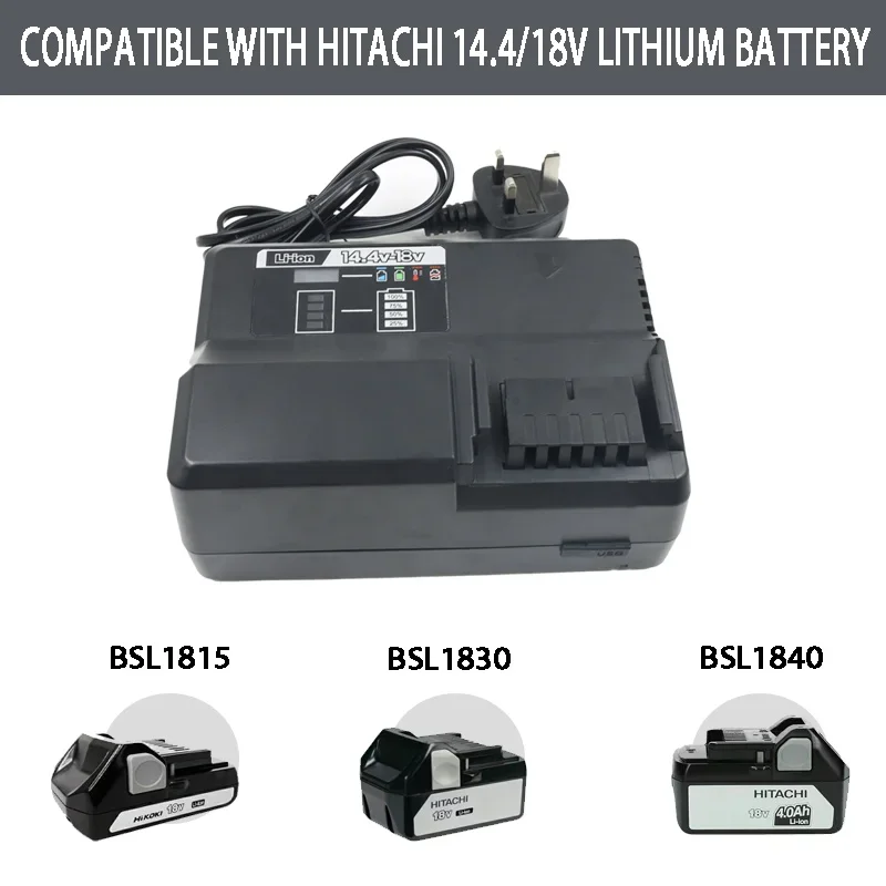 

BSL1830 Li-ion Battery Charger UC18YDL For Hitachi Hikoki 14.4V 18V Serise Electric Drill Screwdriver Accessory UC18YSFL BSL1430