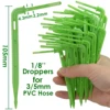 Greenhouse Drip Irrigation Watering System 4-way 3/5mm Irrigation Drip Arrow 2-way Transmitter for Pot Garden Lawn 10set/20set 2