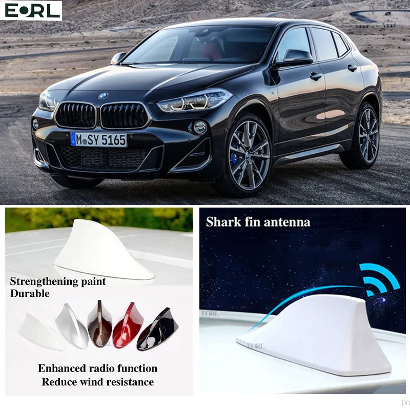 Per Bmw X2 Shark Fin Antenna Segnale Fm Super Antenne Amplificatore Amplificatore Di Segnale Impermeabile Antenna Radio Fm/Am
