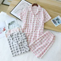 summer new women's pajamas thin section short-sleeved shorts large floral print pajamas home service ladies pajamas for women - Image 4
