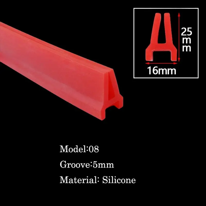 Y/U-Shaped Silicone Rubber Sealing Strip High Temperature Resistance Dust Collector Weatherstrip Car Door Window Protective Bar - Image 16