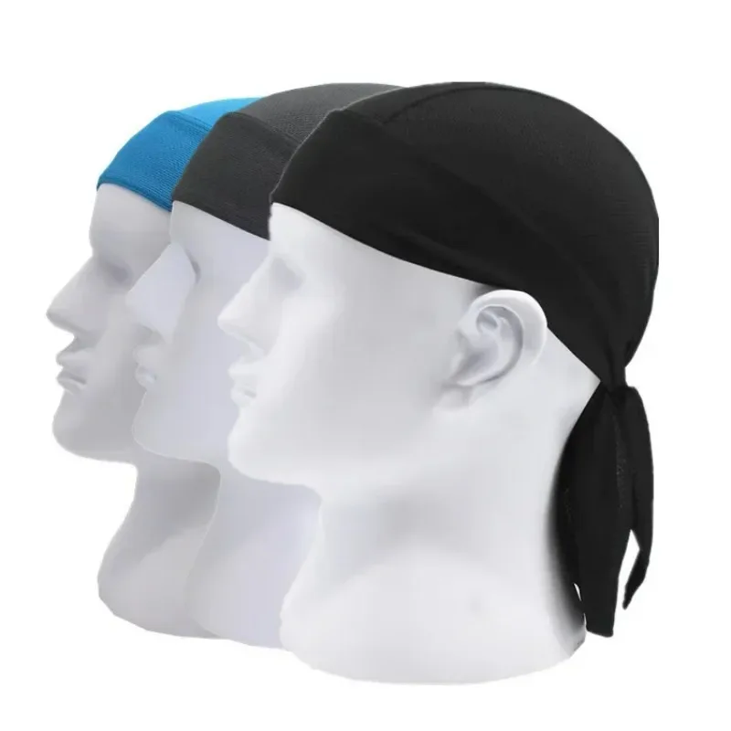 Pirate Hat Men Summer Quick Dry Pure Cycling Cap Running Riding Hood Headband Head Scarf Bandana Headscarf 3