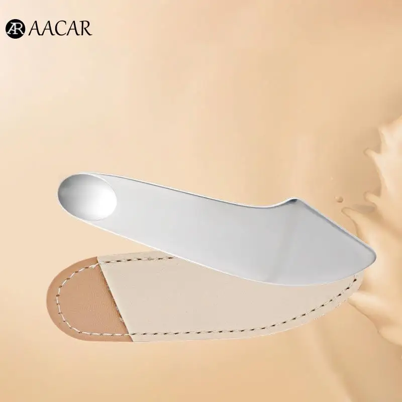 Stainless Steel Foundation Spatula Mask And Eye Cream Spoons Multi-Functional Facial Scraping Metal Beauty & Skin Care Tools Set 4