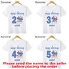 Disney Lilo & Stitch Happy Birthday Kids T-shirt Girls Clothes 1 2 3 4 5 6 7 8 9 Years Boys Funny T Shirt Children's clothing 1