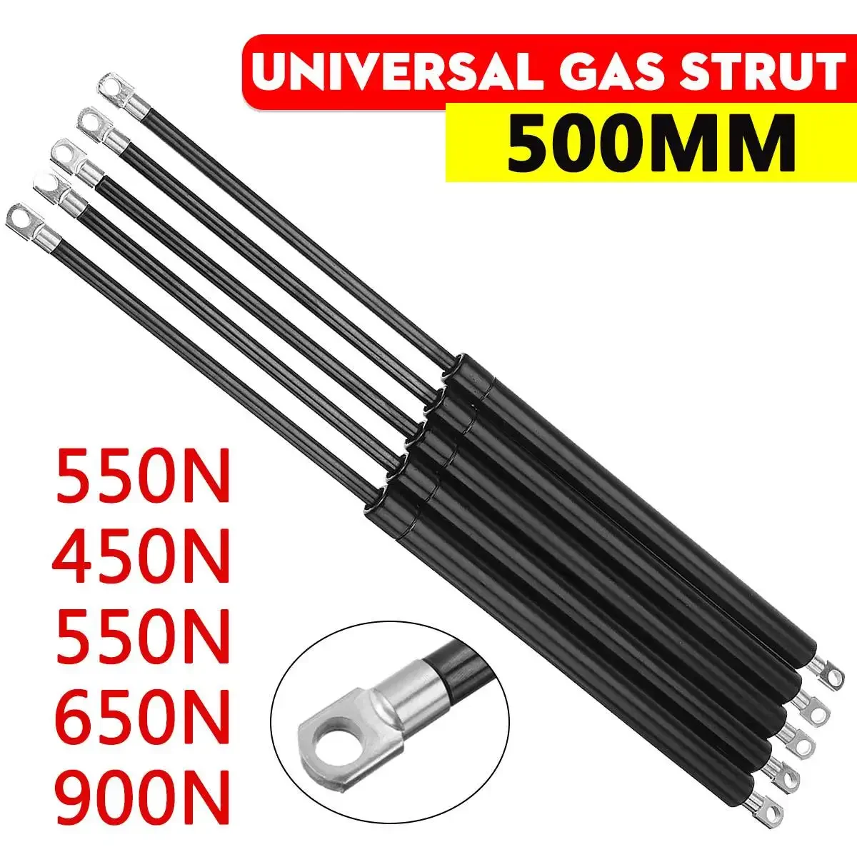 

1pcs 500mm 350-900N Car Gas Strut Bars Gas Spring Hood Support Rod Shock Lift for RV Bed Window Bus Caravans Car Accessories