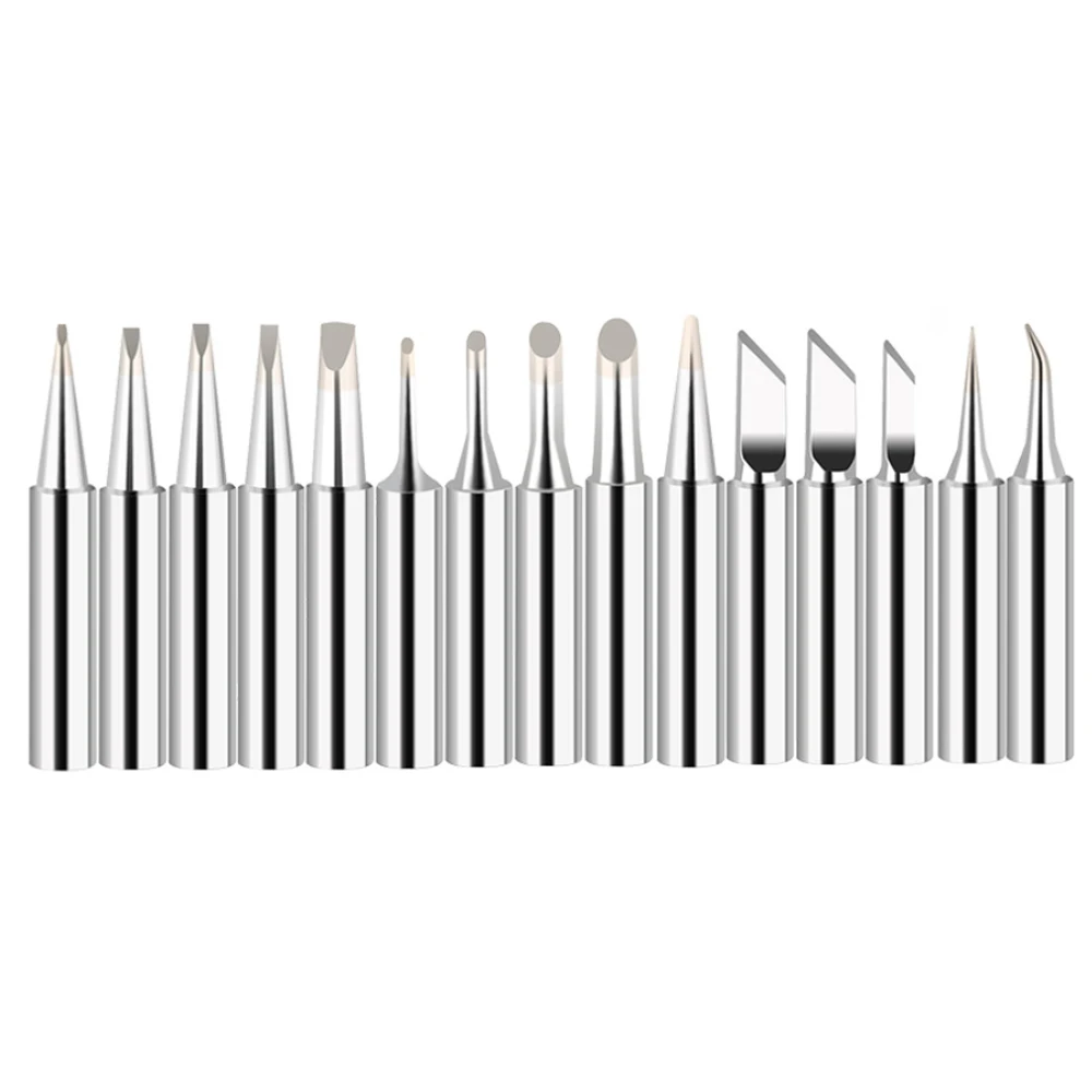 Soldering Iron Soldering Iron Tips Solder Iron Kit 1/5Pcs 900M-T Copper Soldering Iron Tips IS/I/B/K/SK/2.4D/3.2D/1C/2C/3C/4C Lead-Free Welding Tips Head Solder Iron Station Tool