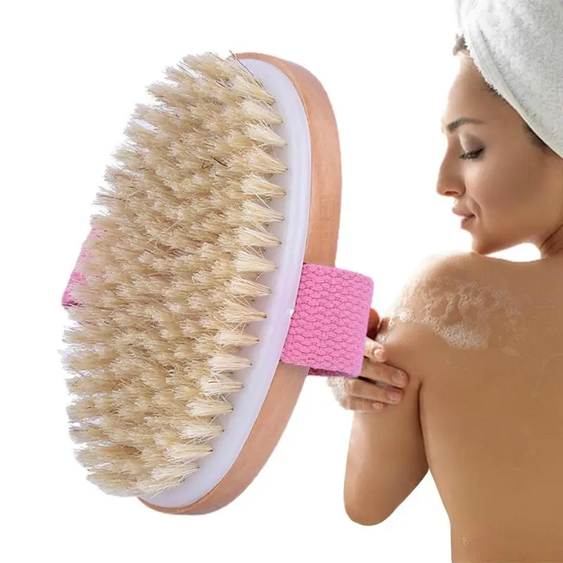 

Dry Brushing Body Brush Body Cleansing Brush For Shower Massage Brush With Bristles Body Scrub Brush Body Scrubber For Shower