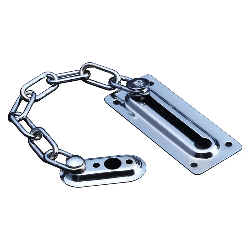 Door Latch AntiTheft Bolt Security Chain Hotel Office Sliding Door Lock Chrome Door Cabinet Latches