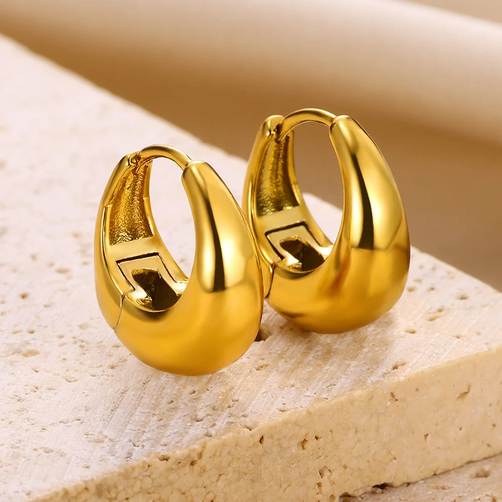 Геометрические маленькие серьги-кольца для женщин, легкие открытые серьги-кольца Huggie, ювелирные изделия для ежедневного ношения, подарок на Promtion