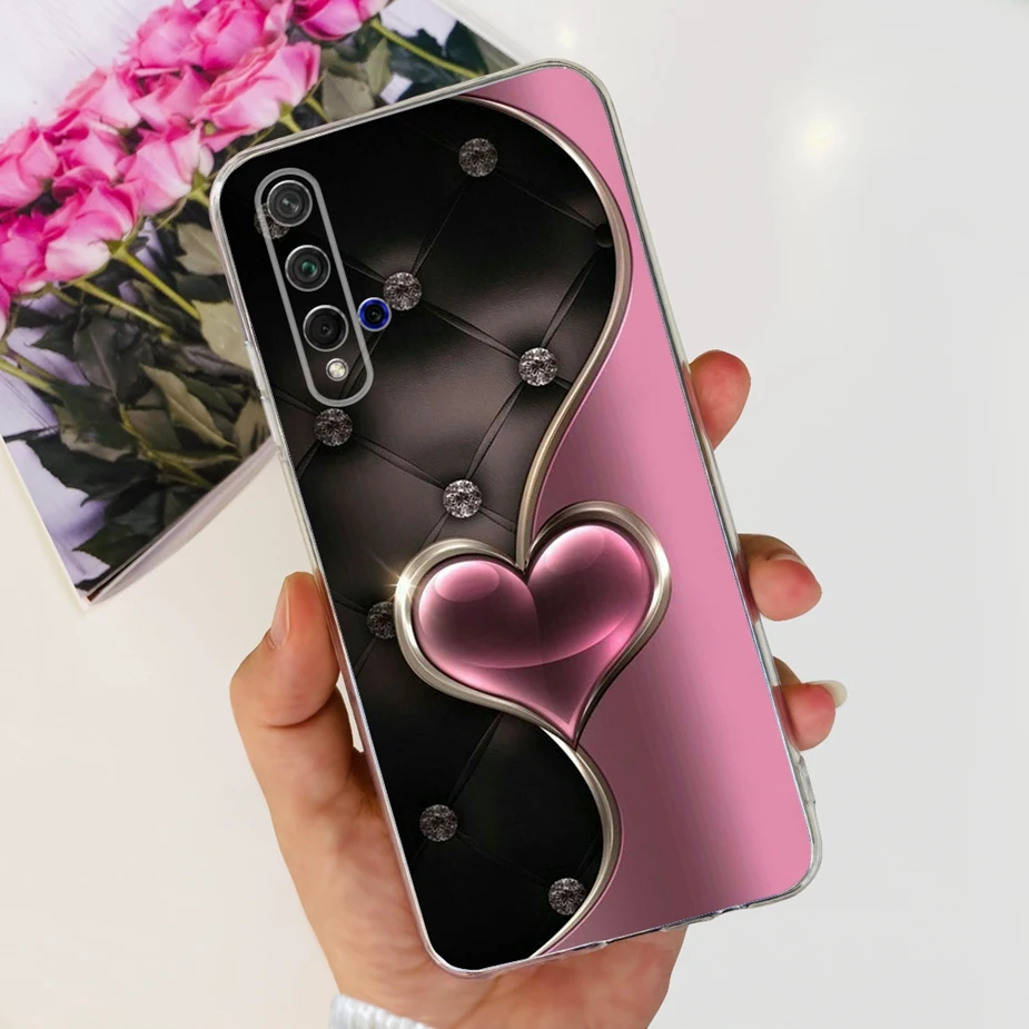 Stylish Painted Clear Silicone Phone Case Cover - Soft s Design