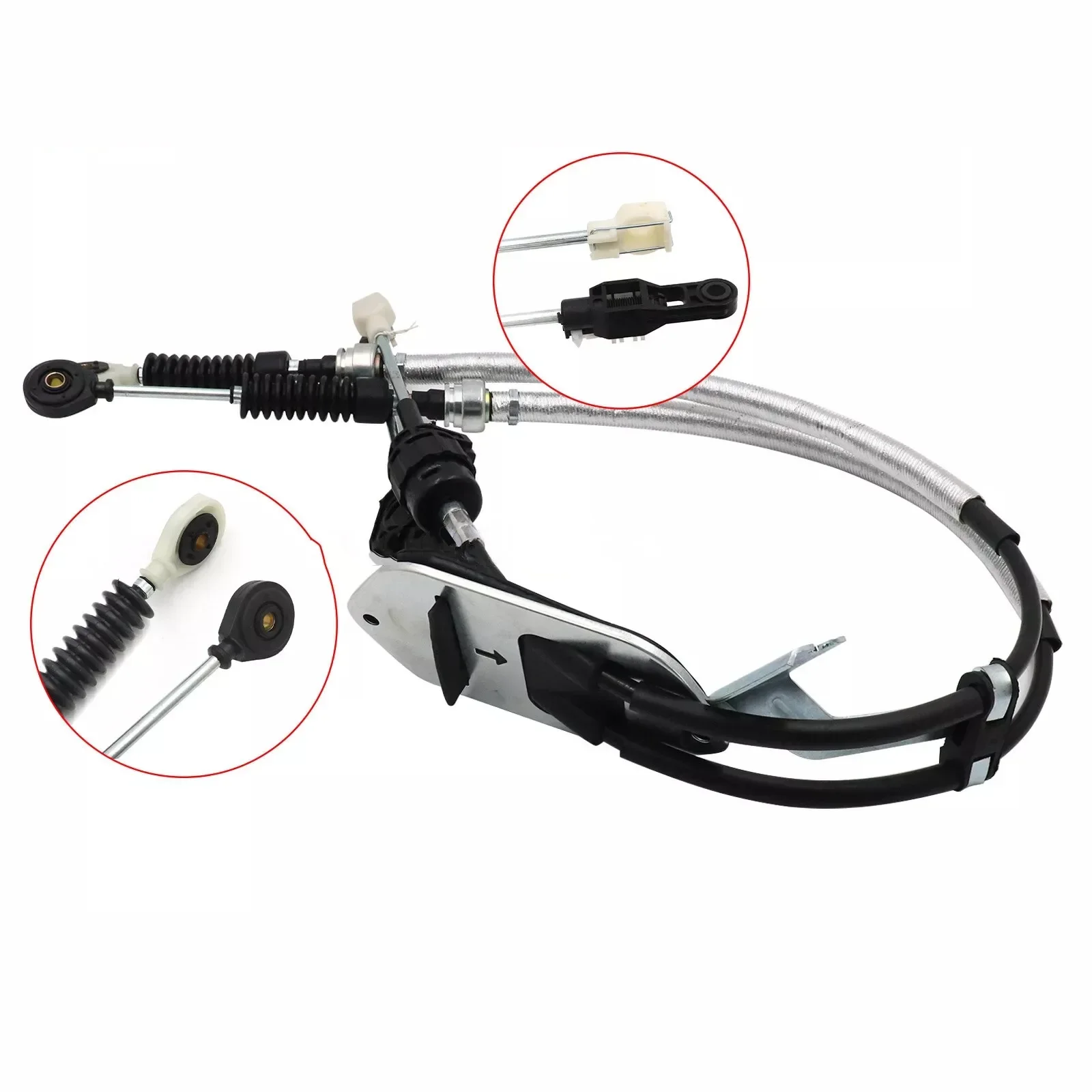 For Toyota Corolla E140/E150 Car Manual Gear Shift Selector Lever Linkage Cable End Rod Connector Shifter Bushing 2009-2013