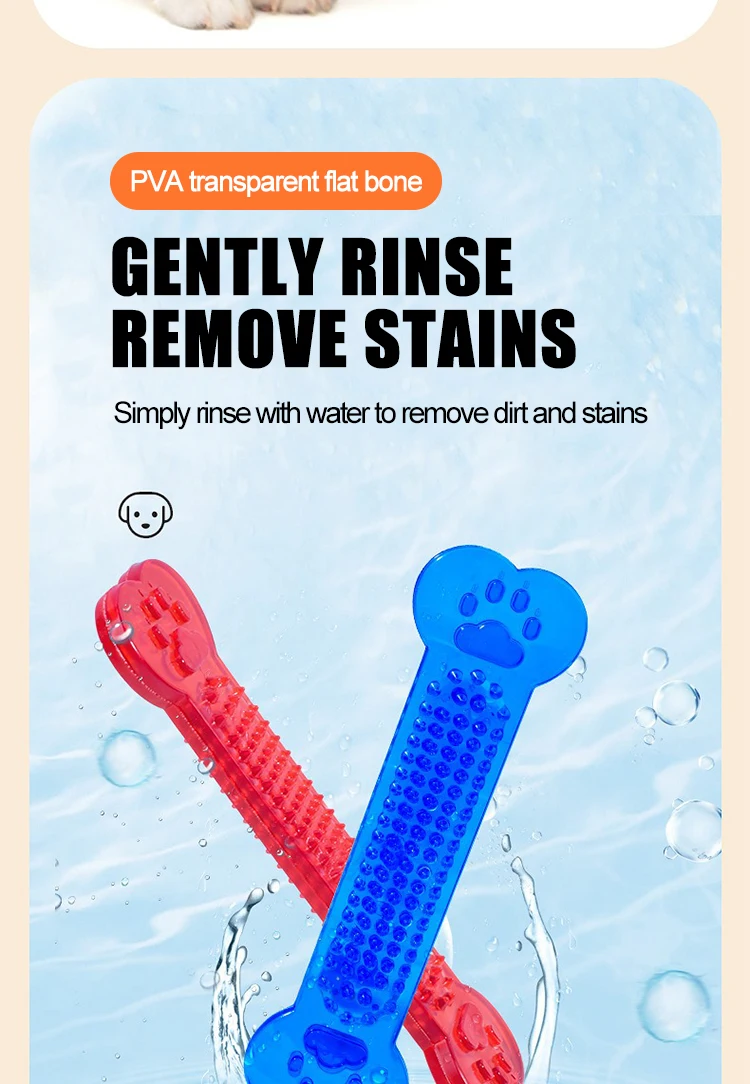 Indestructible Rubber Dog Bone Toy For Aggressive Chewers Dental_voghion.com