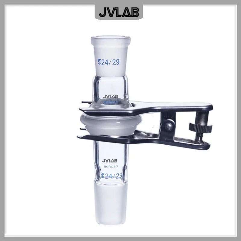 Spherical Joint Spherical Mouth and Standard Plug Interchangeable Connector Laboratory Glass Adapter Plug Diam.14 19 24 29# 1 pc