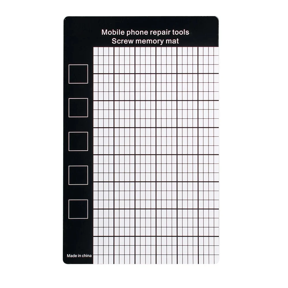 Magnetic Screw Mat Memory Chart Work Pad 145&times;90mm For Little Small Screws Holds Mobile Phone Repair Tool