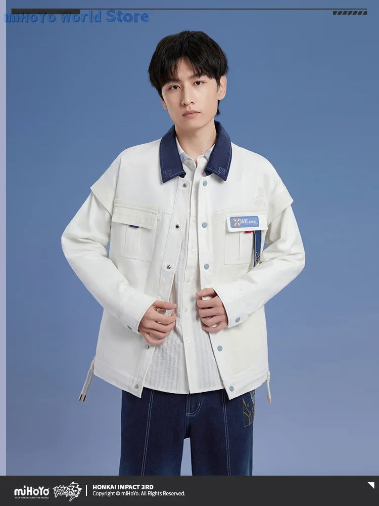 

MiHoYo Official Genuine Honkai Impact 3 Li Sushang Jade Knight Theme Series Patchwork Jacket Doujin Coat Costume Birthday Gifts
