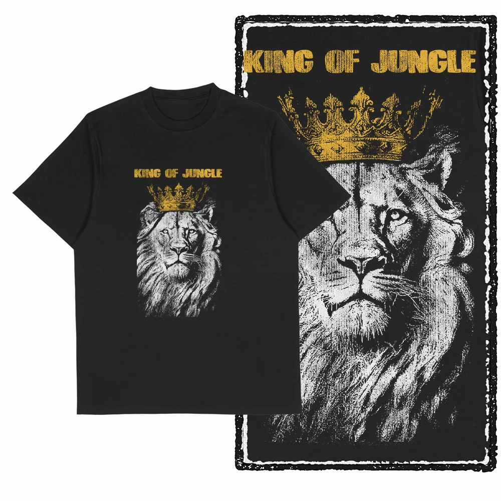 Coolmind MAV Löwe bedrucktes exklusives grafisches Herren-T-Shirt aus 100 % Baumwolle, große Größe, Streetwear-Männer-T-Shirt, cooles T-Shirt – Detail 11