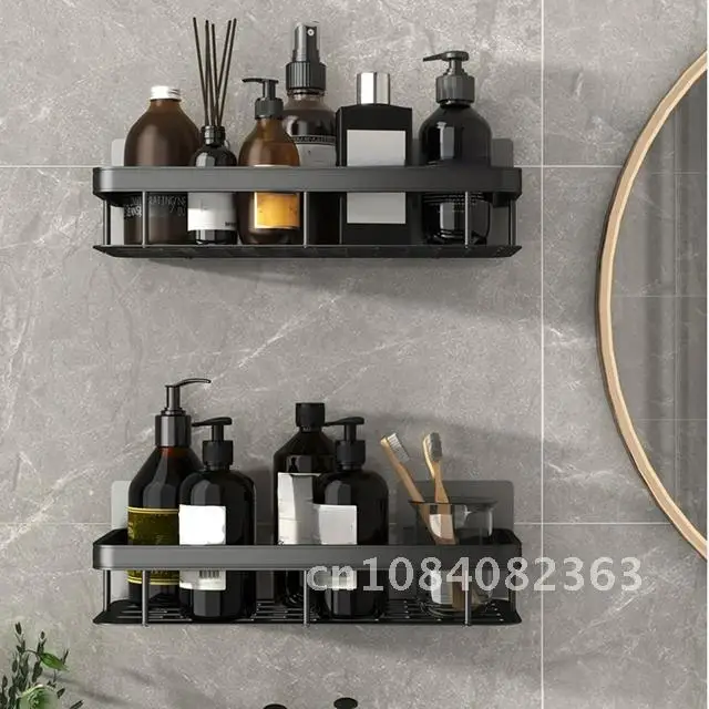 

Aluminum Bathroom Shelves 2PCS No-Drill Corner Shelf Shampoo Holder for Shower Kitchen Bathroom Organizer Accessories