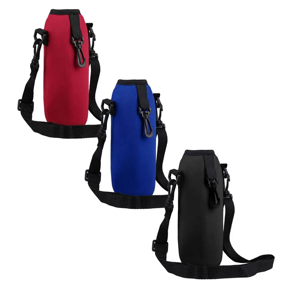 NETILGEN Borsa portabottiglie in neoprene isolato con tracolla regolabile, custodia per bottiglia da 680,4 g, 963,9 g, Tigre, 750ML/24oz, moderno