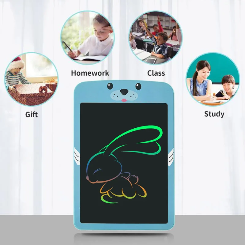 LCD Writing Tablet 8.5/in Cartoon LCD Writing Tablet Drawing Board Kids Graffiti Sketchpad Toys Handwriting Blackboard Magic Drawing Board Toy Gift
