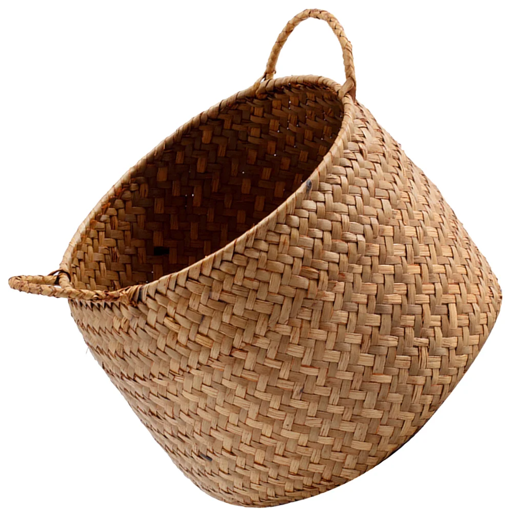 

Woven Storage Box Japanese Style Woven Sundries Basket Cosmetics Organizer Box Woven Flower Basket