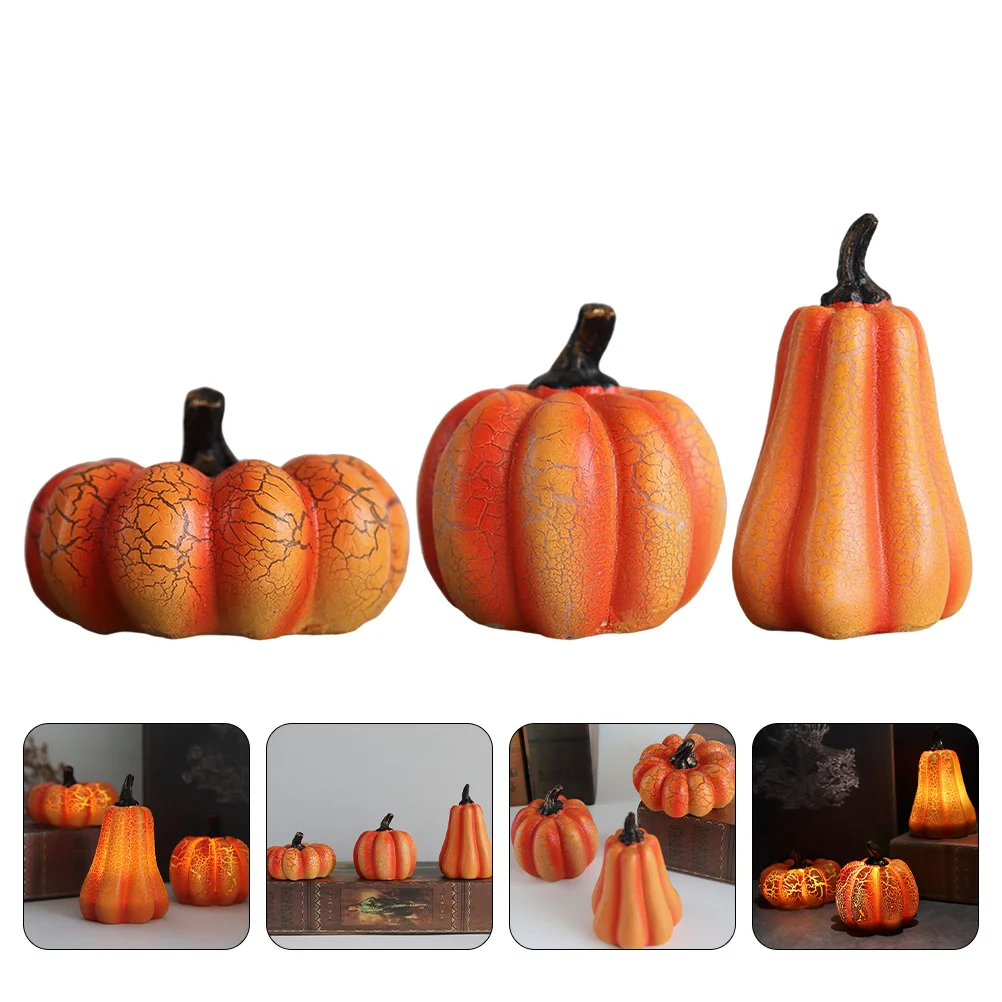 

Имитация Джек-о-фонаря садовой тыквы, статуя для столовой, декор стола в комнате Night светильник