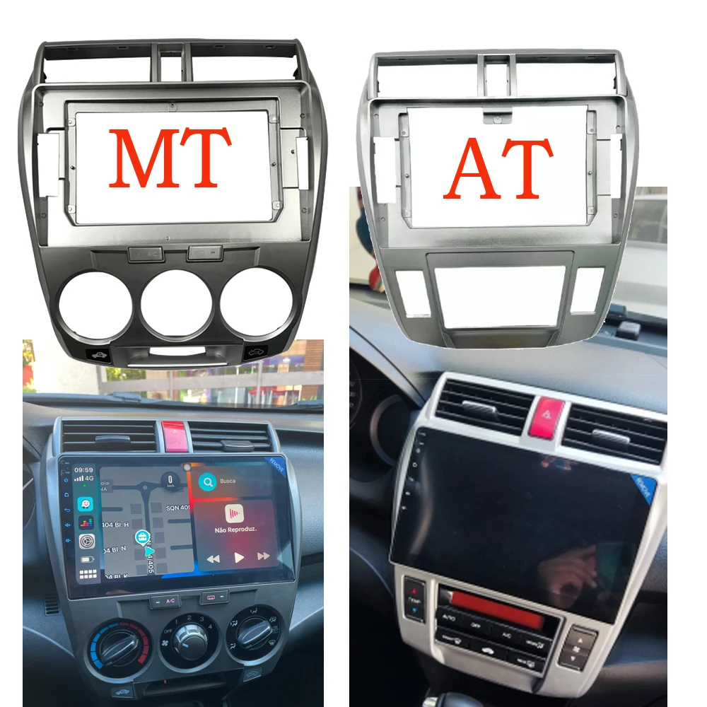 

10.1 Inch For HONDA CITY 2008-2014 Car Radio Stereo Android MP5 Player 2 Din Head Unit Fascia Panel Casing Frame Dash Cover Trim