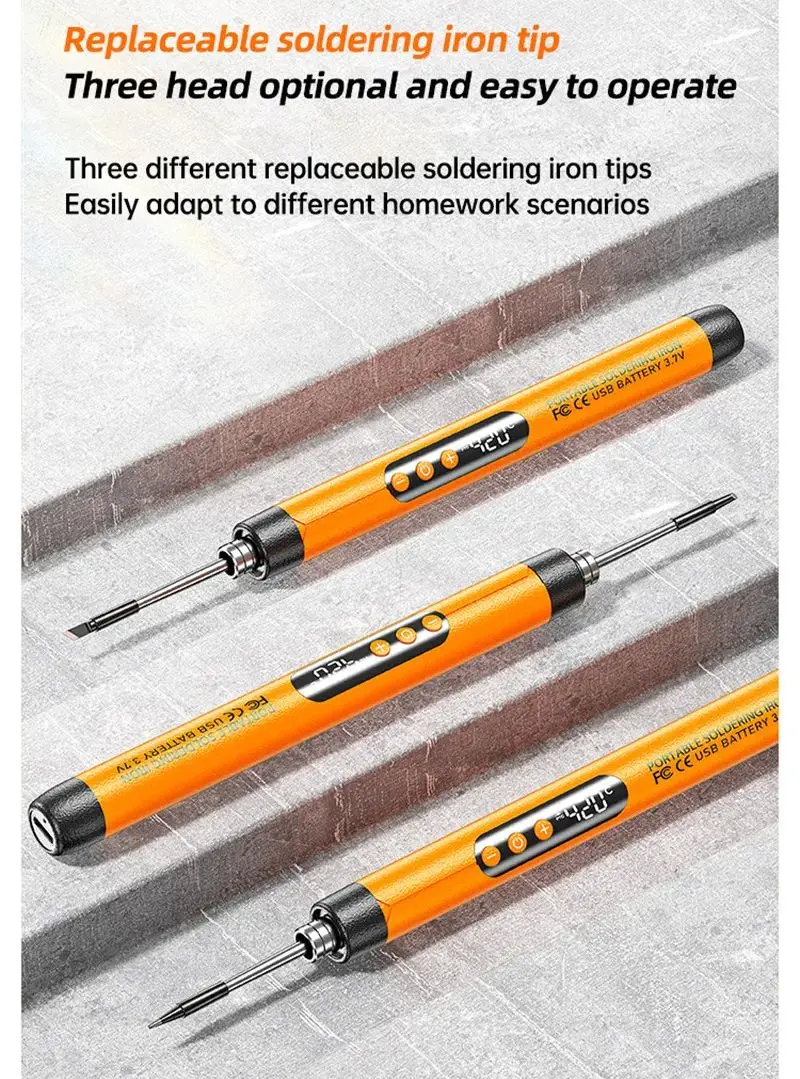 USB Wireless Soldering Iron Kit with Adjustable Temperature 300-450℃ - Image 3