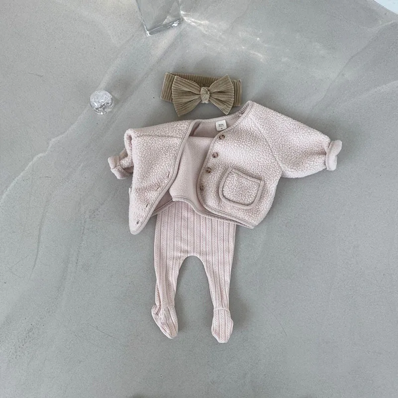 Baby Coat Autumn and Winter Soft Warm Baby Boy's Jacket Coat Casual Cardigan Polar Fleece 0-3Year Girl