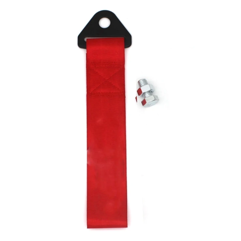 

Car Tow Towing Strap Belt Hook 24.5cm Front Rear Bumper Hook Car Rope Ribbon