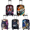Howling Wolf Under The Moonlight Luggage Cover for Travel Watercolor Tiger Suitcase Covers  Anti-dust Trolley Protective Cover 1