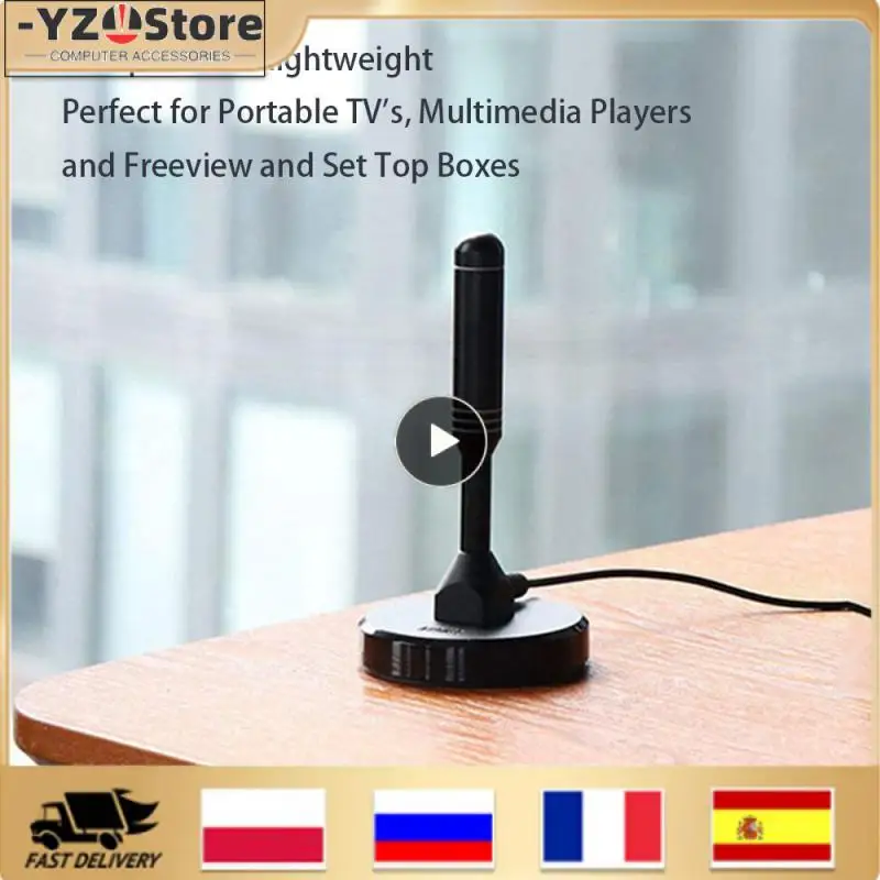 

Портативная Цифровая антенна, простая установка, компактный дизайн, компактная и универсальная ТВ-антенна, антенна заземления