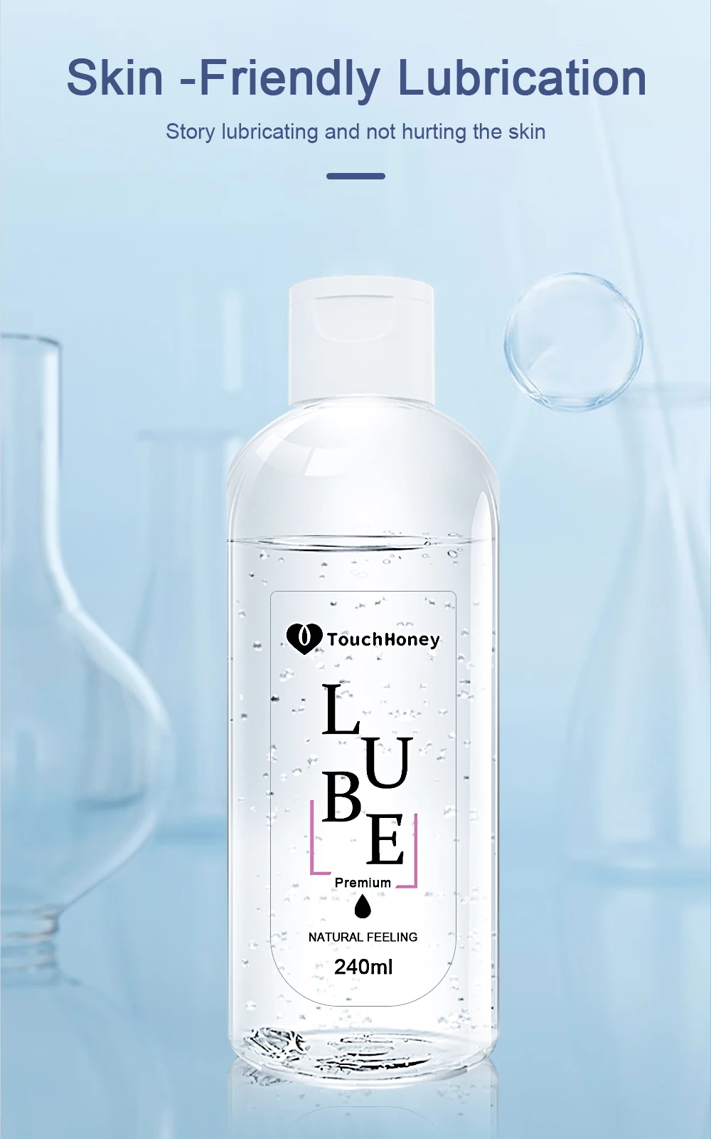 Unisex Personal Water-Based Lubricant for Masturbator or Sex