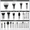 BEILI professional advanced makeup brush set eye face makeup brush foundation blush eye shadow smudge mixed makeup brush beauty 5