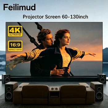 Schermo anti-luce 16:9 portatile per proiezione 3D ad alta definizione con diverse dimensioni adatte al proiettore Touyinger H6/Q10