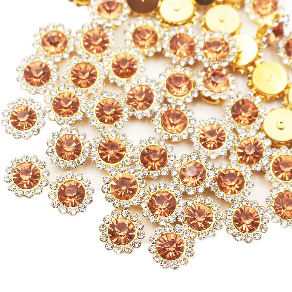 Sunflower Sewing Claw Rhinestone Embellishments