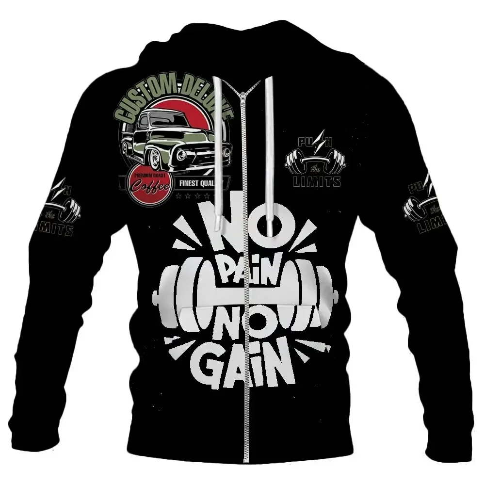 thumbnail image 1 of Nueva sudadera con capucha con cremallera retro para hombre, chaqueta estampada en 3D, sudadera con capucha de estilo hip hop callejero, sudadera con capucha informal y de gran tamaño para hombre, 1 of 4