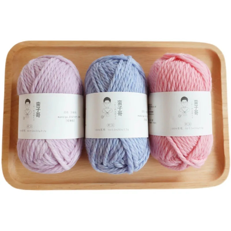 50g/ball 100% Pure Cashmere Yarn Warm Colorful Thick Yarn Alpaca Wool Hand Knitting Warm Sweater Hat Knitted Scarf Supersoft 5