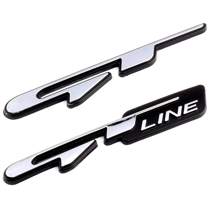 3D Abs Logo Gt Line Emblem Car Trunk Fender Badge Per Kia Gt Line Sticker Sportage K5 Stinger Rio Process Accessori Picanto
