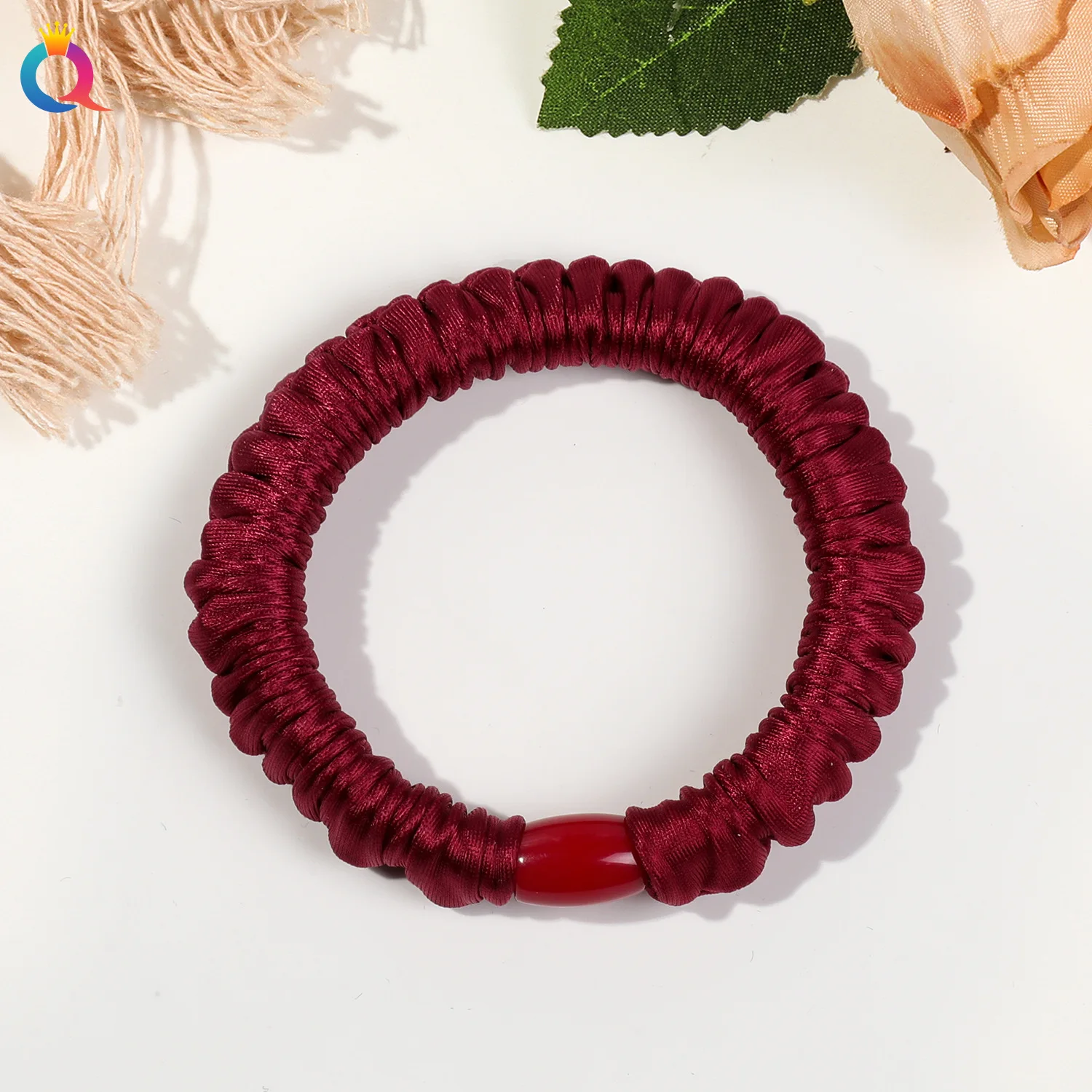 3 Stück einfache elastische Haargummis für Damen und Mädchen, Scrunchies, Accessoires, Haargummis, Haarschmuck, Kopfschmuck, Pferdeschwanzhalter – Detail 9
