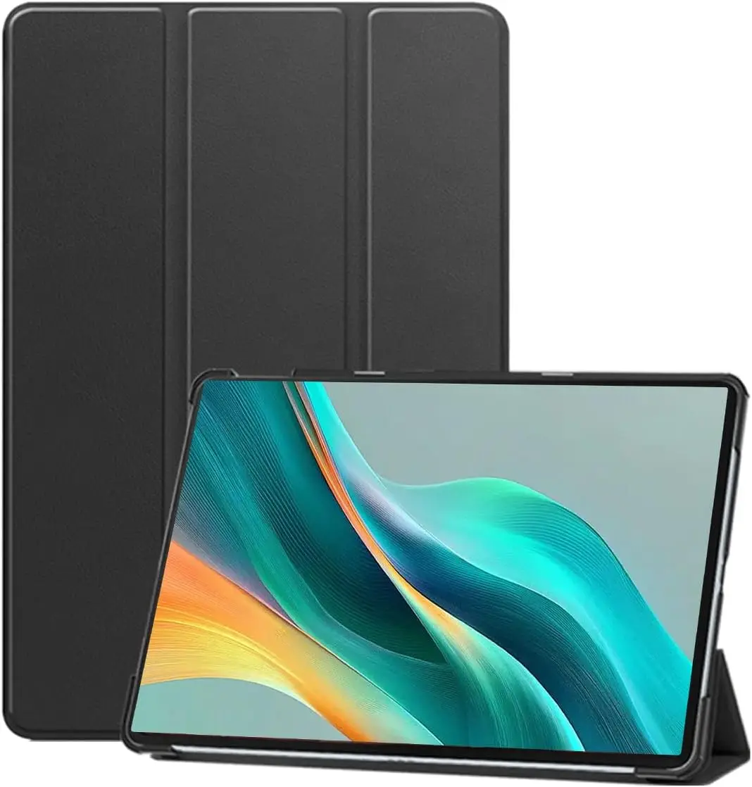 Tri-Fold Tablet Case with Hard Back Cover and Stand