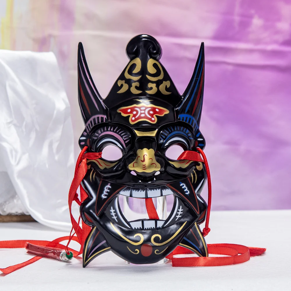 Traditional Chinese Nuo Opera-Inspired ABS Resin Full Face Mask for Cultural Events
