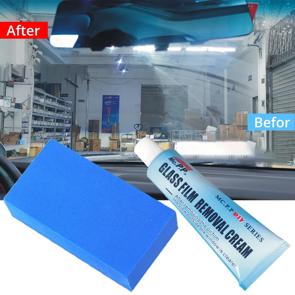 Auto Car Glass Polishing Sgrassante Cleaner Oil Film Clean Polish Paste Per La Cura Dell'Auto Del Parabrezza Della Finestra Del Bagno