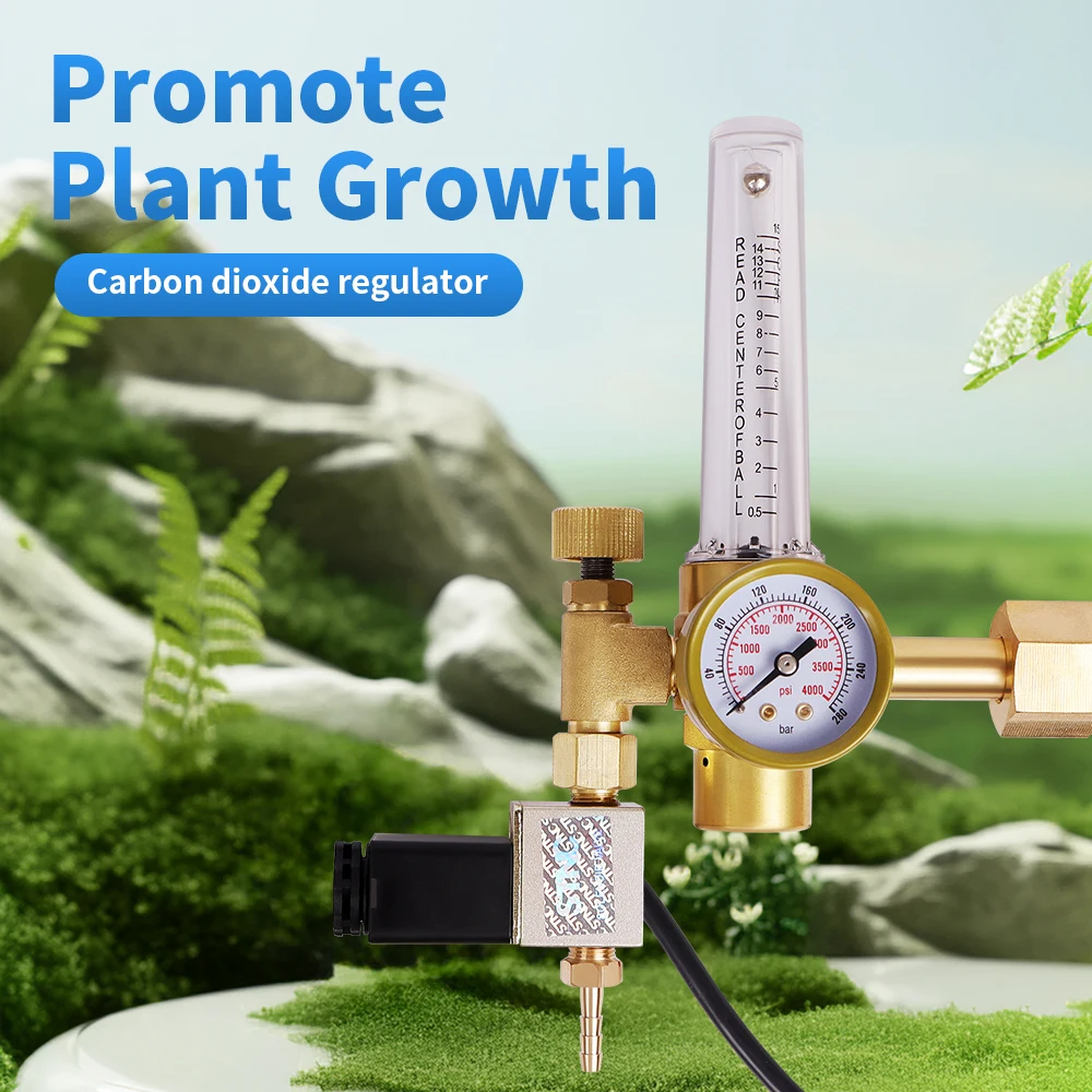 이산화탄소 컨트롤러 듀얼 채널 자동 온실 식물 CO2 농도 제어 압력 조절기, AGc12 미국 EU
