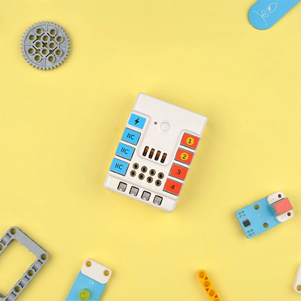 Micro:bit Nezha 48 in 1 Inventors 키트, 400 개 이상의 빌딩 블록 지원, Makecode 마이크로파이썬, 자바스크립트 C ++, 어린이 프로그래밍 교육