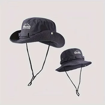 Spring/Summer Retro Sun Hat Outdoor Bucket Hat with Brim, Unisex Casual Cap ,Fashionable outdoor sunshade fisherman hat 1