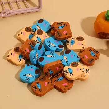 10 Pezzi/Lotto Gomme da Cancellare Creative a Forma di Capibara, Carine Gomme a Cartone Animato per Studenti e Bambini, Gomme Portatili per Matite, Forniture per il Ritorno a Scuola