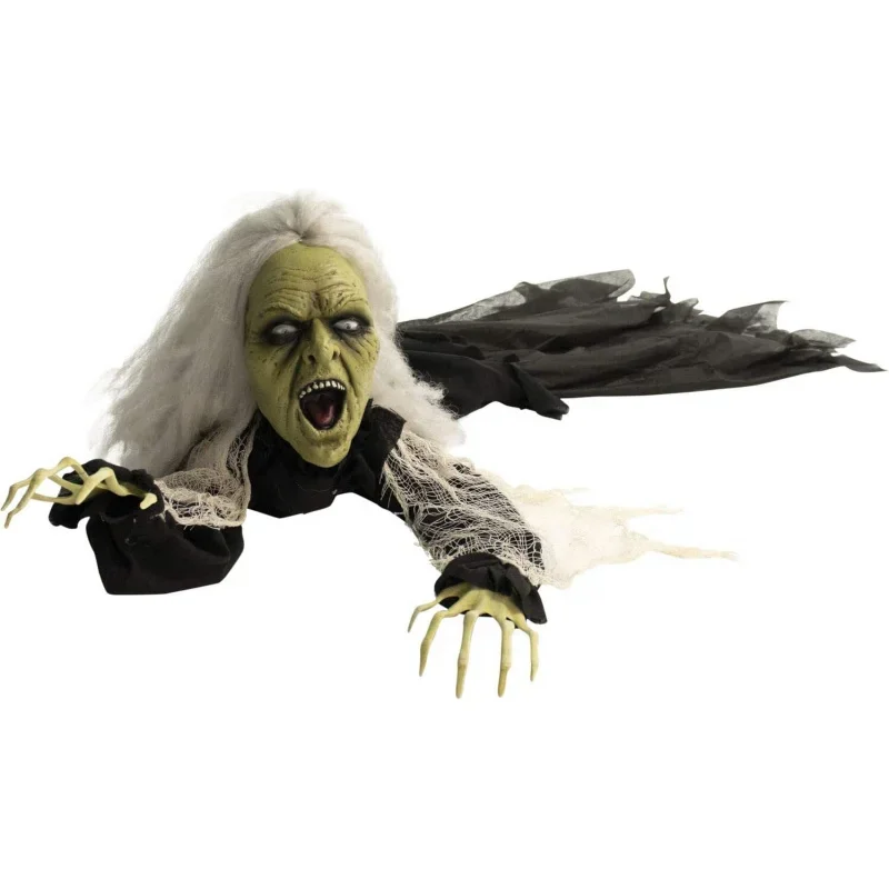 Haunted Hill Farm 63" Crawling Zombie Halloween Animatronic