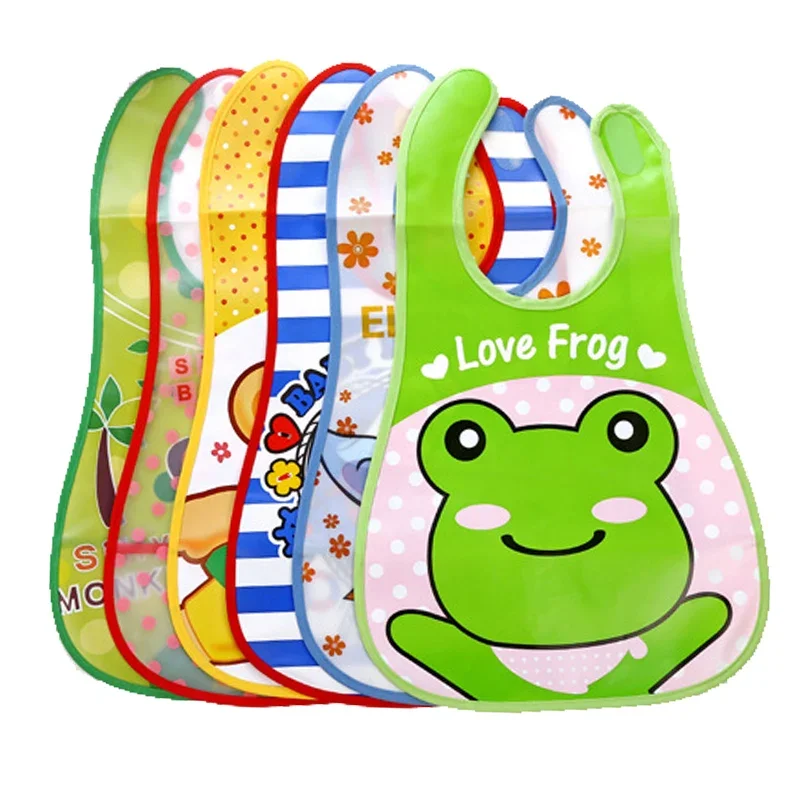 Cartoon Baby Bibs Waterproof Newborn Bandanas Feeding Baby Burp Cloths Girls Boys Saliva Towel Print Apron Christmas Gift